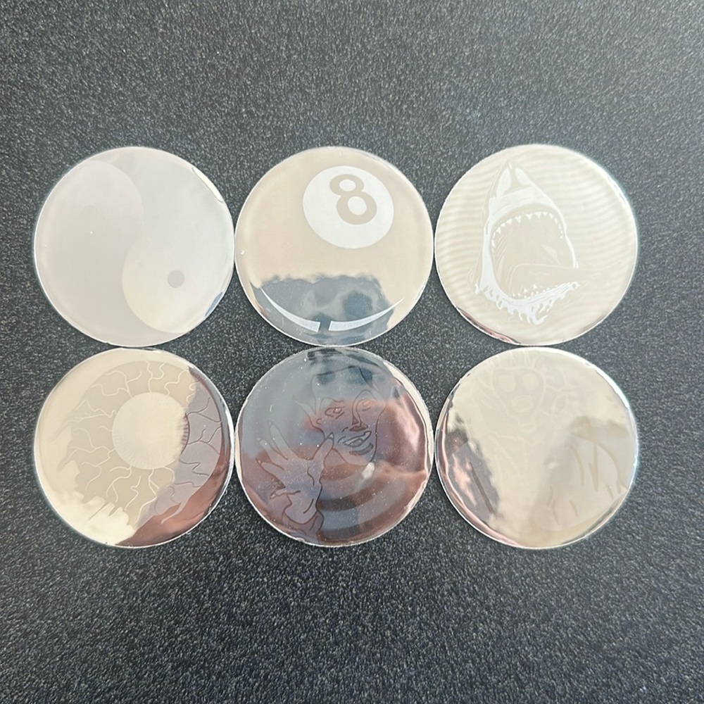 6 pack holographic pogs